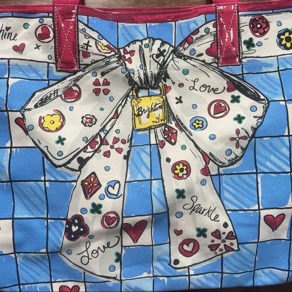Brighton love sparkle tote canvas dog heart - Picture 2 of 9